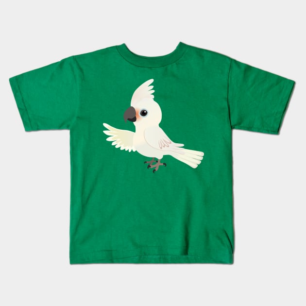 Goffin's cockatoo Kids T-Shirt by Bwiselizzy